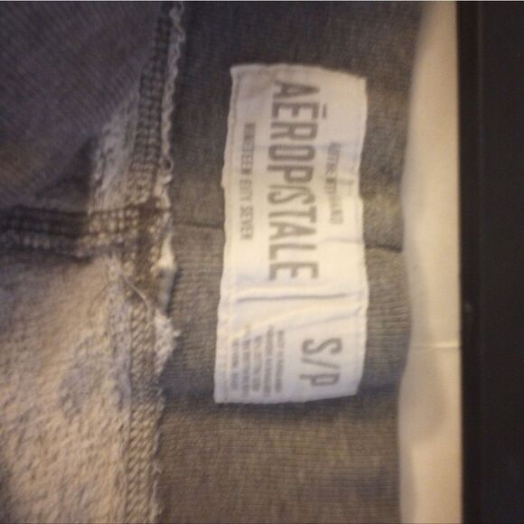 Aeropostale straight leg drawstring waist sweatpants with stripes on sides Sz SM - Picture 7 of 7